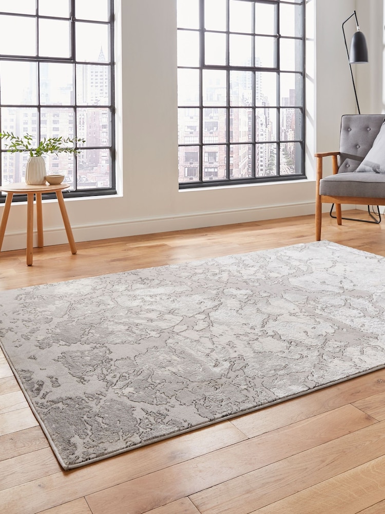 Think Rugs Ivory Apollo 2677 Modern Abstract Rug - Image 2 of 6