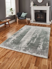 Think Rugs Ivory Brooklyn 8595 Modern Abstract Rug - Image 1 of 5