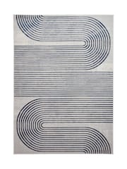 Think Rugs Grey Apollo 2683 Modern Linear Rug - Image 3 of 6