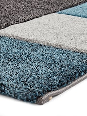 Think Rugs Blue Brooklyn 646 Modern Geometric Rug - Image 4 of 5