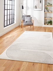 Think Rugs Grey Apollo 2683 Modern Linear Rug - Image 1 of 6