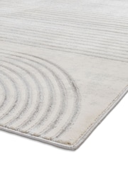 Think Rugs Grey Apollo 2683 Modern Linear Rug - Image 5 of 6