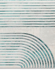 Think Rugs Grey Apollo 2683 Modern Linear Rug - Image 4 of 6