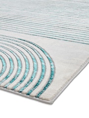 Think Rugs Grey Apollo 2683 Modern Linear Rug - Image 5 of 6