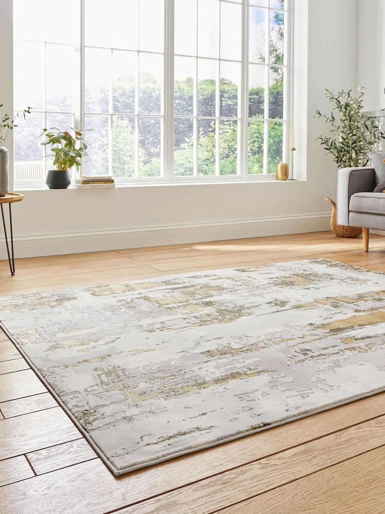 Think Rugs Grey Apollo GR579 Modern Abstract Rug - Image 2 of 6