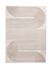 Think Rugs Grey Apollo 2683 Modern Linear Rug - Image 3 of 6