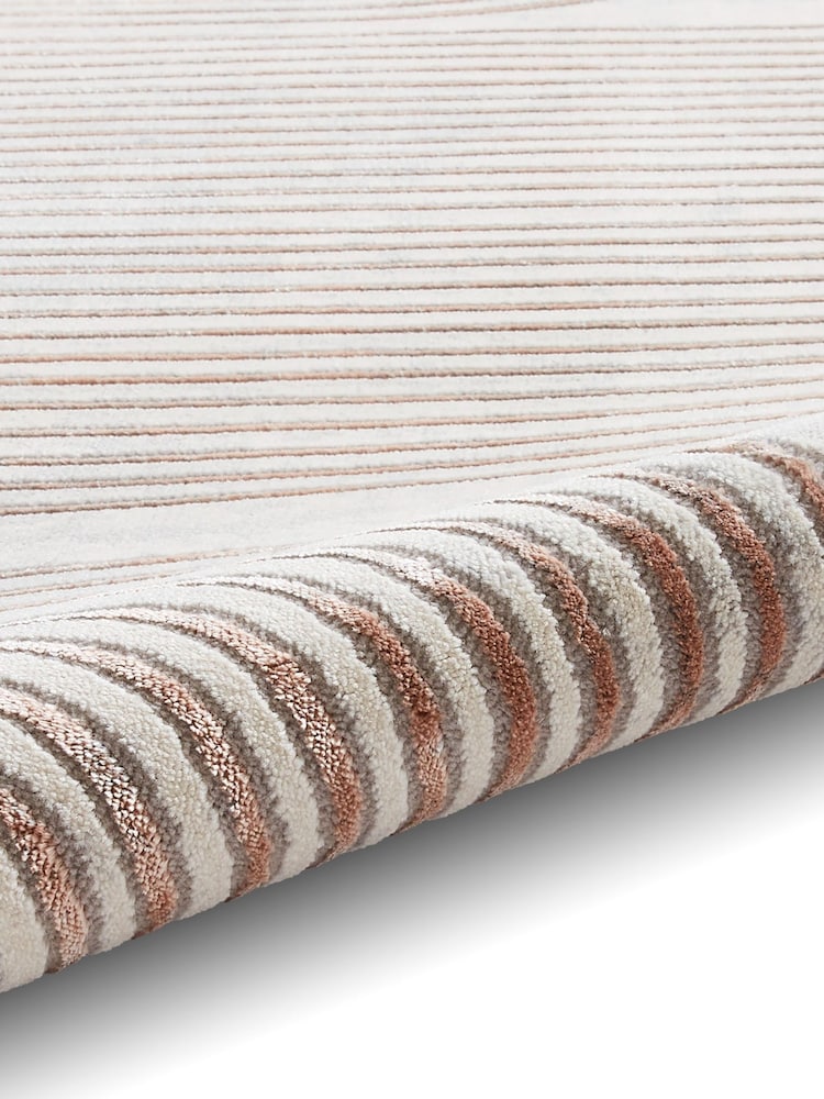 Think Rugs Grey Apollo 2683 Modern Linear Rug - Image 6 of 6