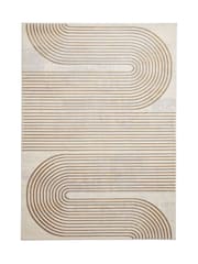 Think Rugs Grey Apollo 2683 Modern Linear Rug - Image 3 of 6