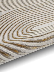 Think Rugs Grey Apollo 2683 Modern Linear Rug - Image 6 of 6