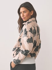 Havregrød Hamish The Highland Cow - Fleece med halv lynlås - Billede 3 af 7