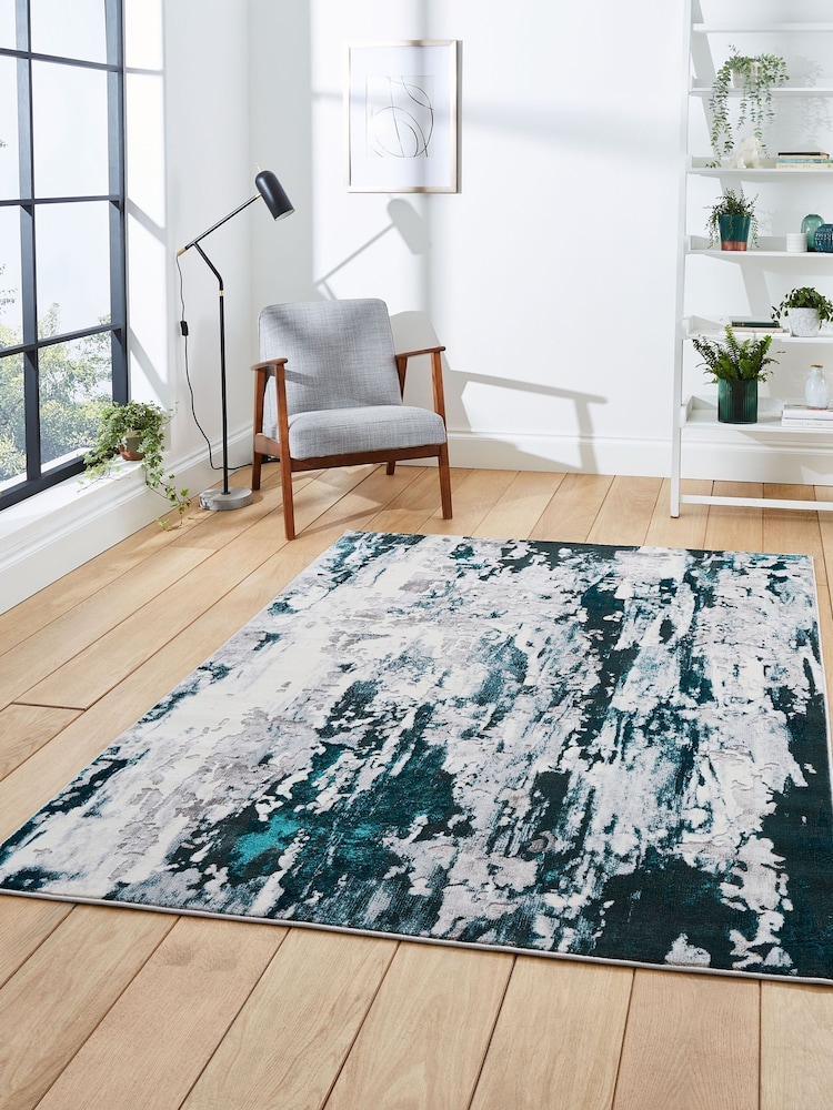 Think Rugs Grey Apollo GR580 Modern Abstract Rug - Image 1 of 6 Think Rugs Grey Apollo GR580 Modern Abstract Rug - Image 1 of 6