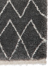 Think Rugs Grey Boho 8280 Berber Rug - Image 4 of 6