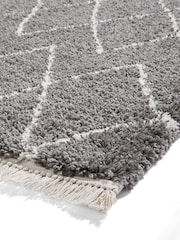 Think Rugs Grey Boho 8280 Berber Rug - Image 5 of 6