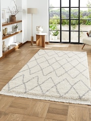 Think Rugs Cream Boho 8280 Berber Rug - Image 1 of 6