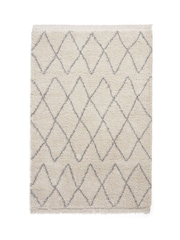 Think Rugs Cream Boho 8280 Berber Rug - Image 3 of 6