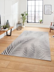 Think Rugs Grey Creation 50051 Botanical Rug - Image 2 of 6
