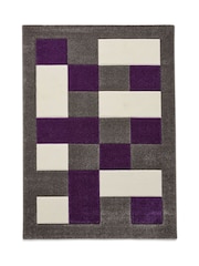 Think Rugs Grey Brooklyn BRK04 Modern Geometric Rug - Image 3 of 6