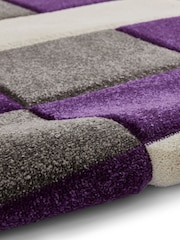 Think Rugs Grey Brooklyn BRK04 Modern Geometric Rug - Image 6 of 6