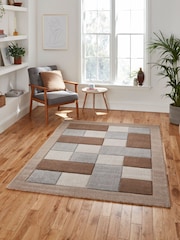 Think Rugs Beige Brooklyn BRK04 Modern Geometric Rug - Image 1 of 6