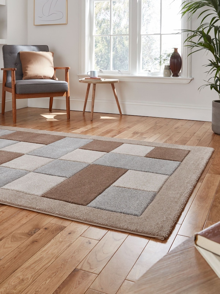 Think Rugs Beige Brooklyn BRK04 Modern Geometric Rug - Image 2 of 6 Think Rugs Beige Brooklyn BRK04 Modern Geometric Rug - Image 2 of 6