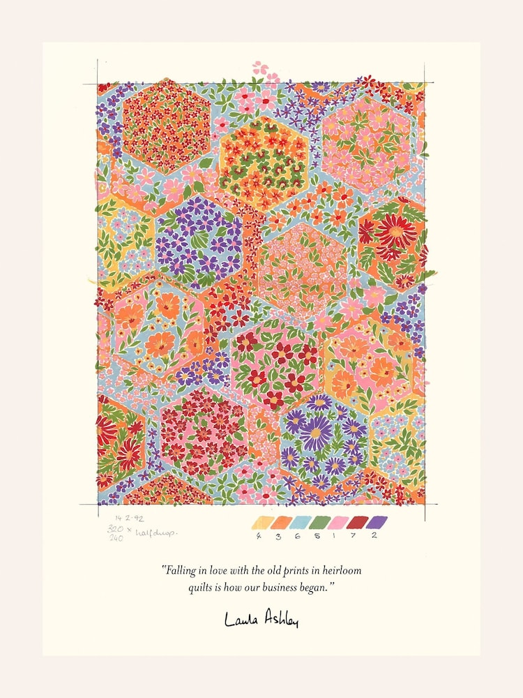 Laura Ashley Multi Fulford Patchwork Medium Frame - Image 4 of 4