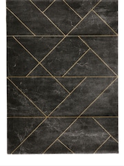 Think Rugs Dark Grey Craft 23486 Modern Geometric Rug - Image 2 of 5