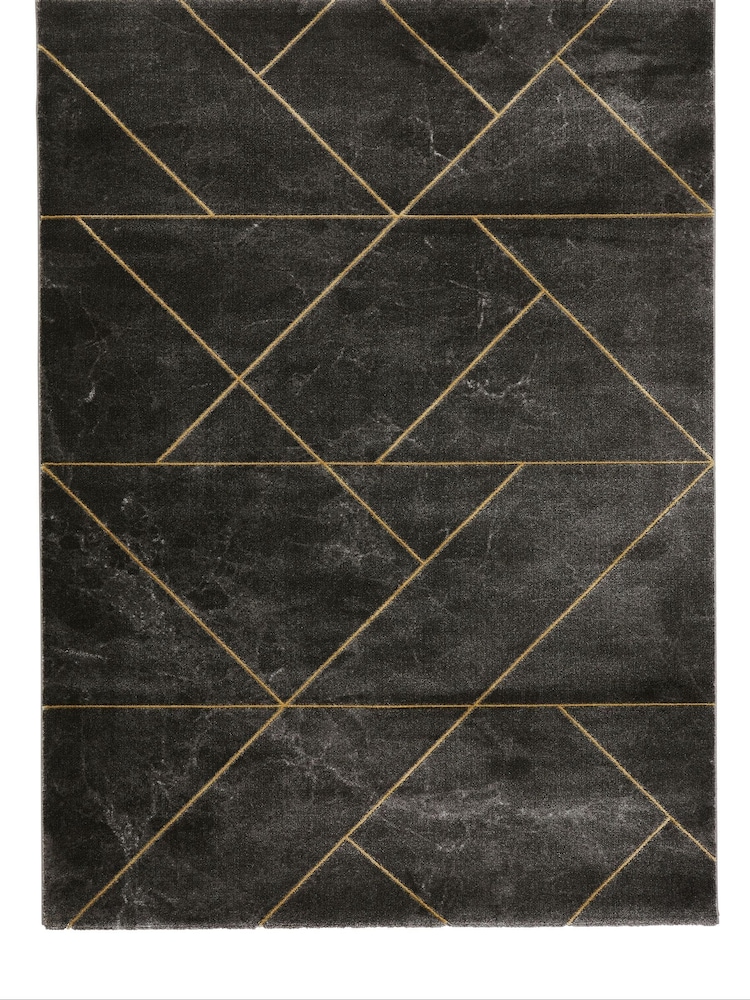 Think Rugs Dark Grey Craft 23486 Modern Geometric Rug - Image 2 of 5