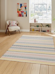 Think Rugs Pastel Multi Cascade 29898 Modern Geometric Rug - Image 1 of 6