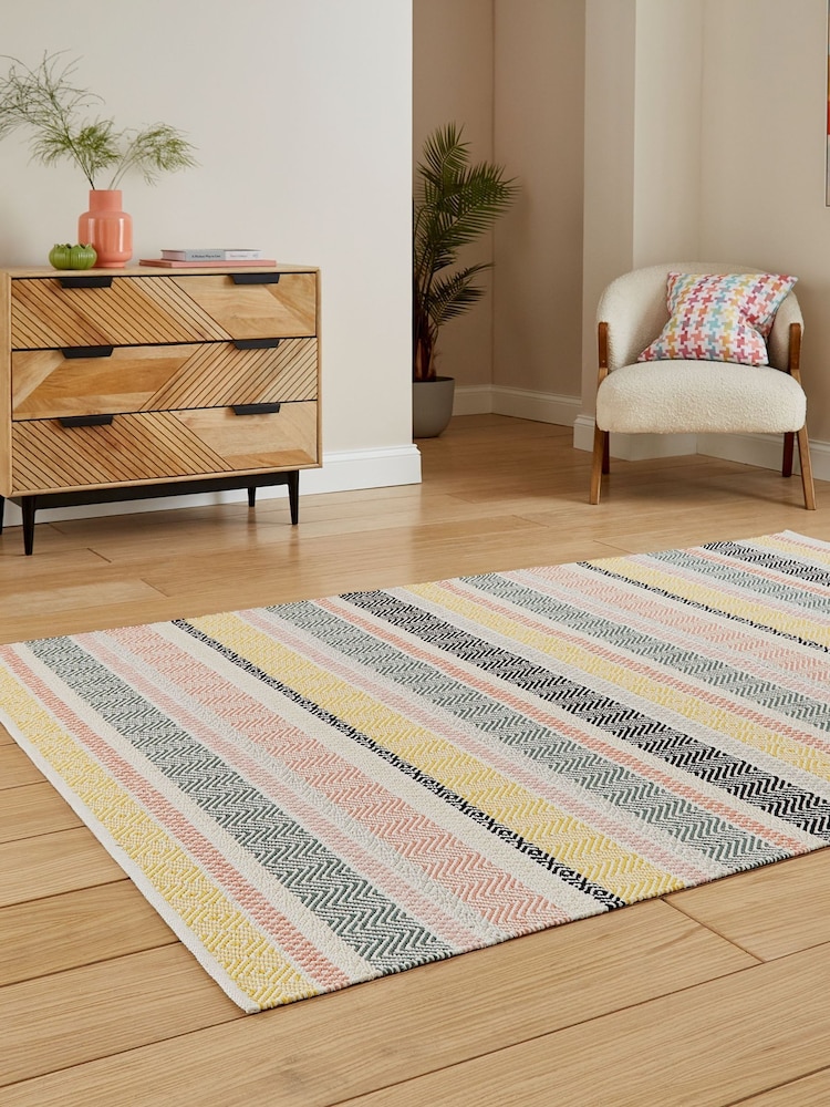 Think Rugs Pastel Multi Cascade 29898 Modern Geometric Rug - Image 2 of 6