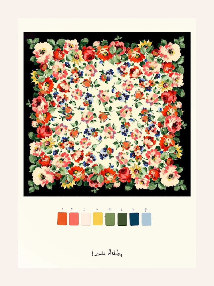 Laura Ashley Red Garden Floral Medium Frame - Image 4 of 4