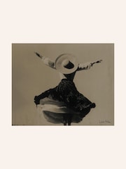 Laura Ashley Black Archive Fashion Photography Small Wall Art Frame - Image 2 of 4