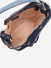Sign of the Times Blue Gucci Sherry Line Leather Bucket Bag - Image 10 of 10