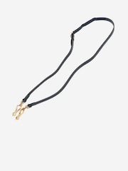 Sign of the Times Blue Gucci Sherry Line Leather Bucket Bag - Image 5 of 10