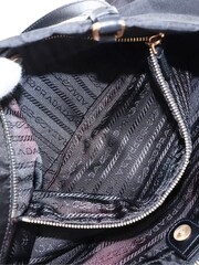 Sign of the Times Prada Nylon Mini Black Tote Bag - Image 7 of 10