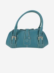 Sign of the Times Blue Loewe Sender Leather Top Handle Bag - Image 2 of 10