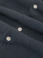 エアフォースブルー - Reiss Knox テクスチャー・ラグラン・キューバカラーシャツ - 画像 7 / 7