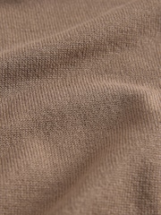 The Set 2 Pack Fine Knitted Crew Neck Jumpers Cinder Brown/Black - Image 4 of 5