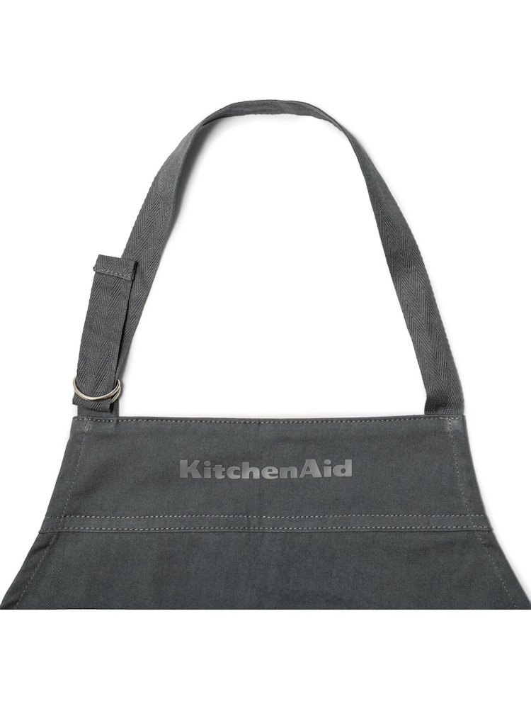 Kitchen Aid Grey Cotton Adjustable Kitchen Apron - Image 5 of 5 Kitchen Aid Grey Cotton Adjustable Kitchen Apron - Image 5 of 5