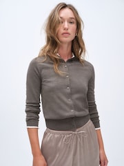 The Set 2 Pack Frill Neck Cardigans With Wool - 9суретінің 3 суреті