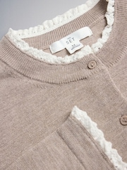 The Set 2 Pack Frill Neck Cardigans With Wool - 9суретінің 8 суреті