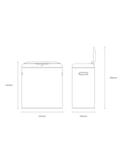 Charles Bentley Black 40 Litre Sensor Bin - Image 6 of 6