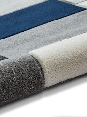 Think Rugs Grey Matrix MT61 Modern Geometric Rug - Image 6 of 6