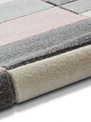 Think Rugs Grey Matrix MT61 Modern Geometric Rug - Image 6 of 6