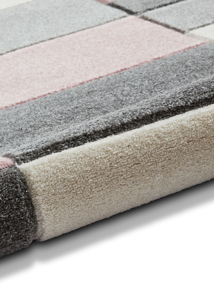 Think Rugs Grey Matrix MT61 Modern Geometric Rug - Image 6 of 6