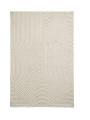 Think Rugs Cream Flores 1924 Modern Rug - Image 3 of 6