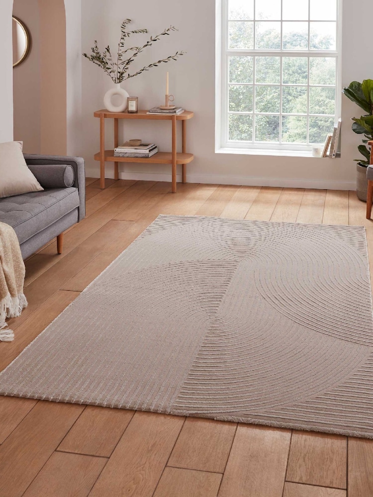 Think Rugs Mink Flores 1924 Modern Rug - Image 1 of 6