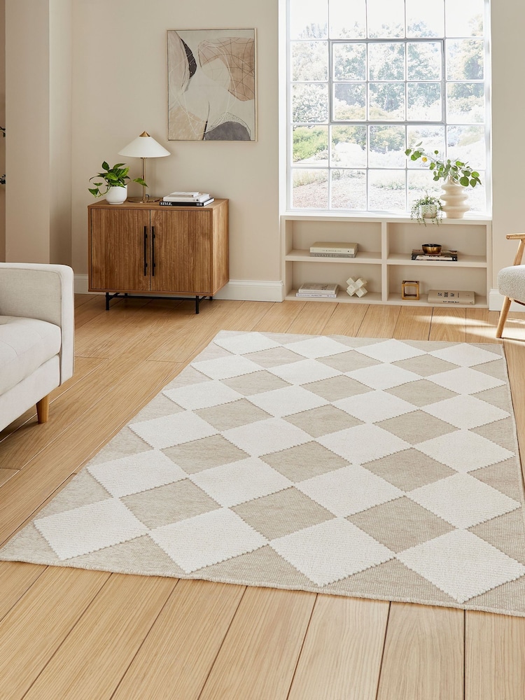 Think Rugs Beige Lyna J0529 Modern Rug - Image 1 of 6 Think Rugs Beige Lyna J0529 Modern Rug - Image 1 of 6