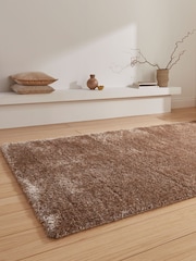 Think Rugs Walnut Lux Shaggy Plain Shaggy Rug - Image 2 of 6