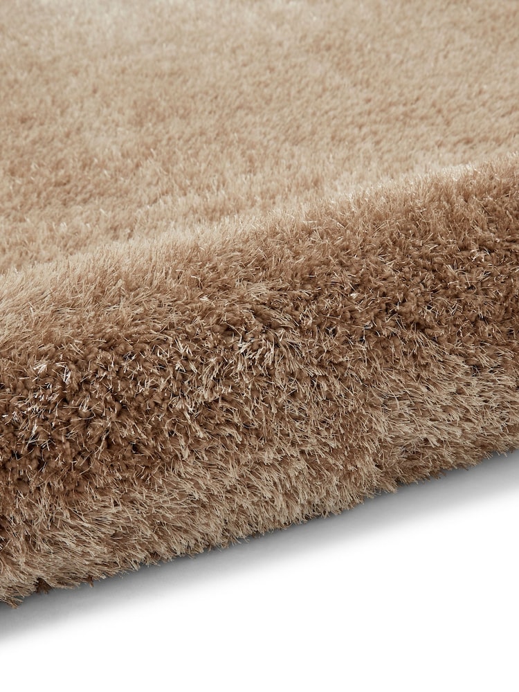 Think Rugs Walnut Lux Shaggy Plain Shaggy Rug - Image 6 of 6