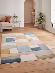 Think Rugs Multi Matrix G0561 Modern Geometric Rug - Image 1 of 6